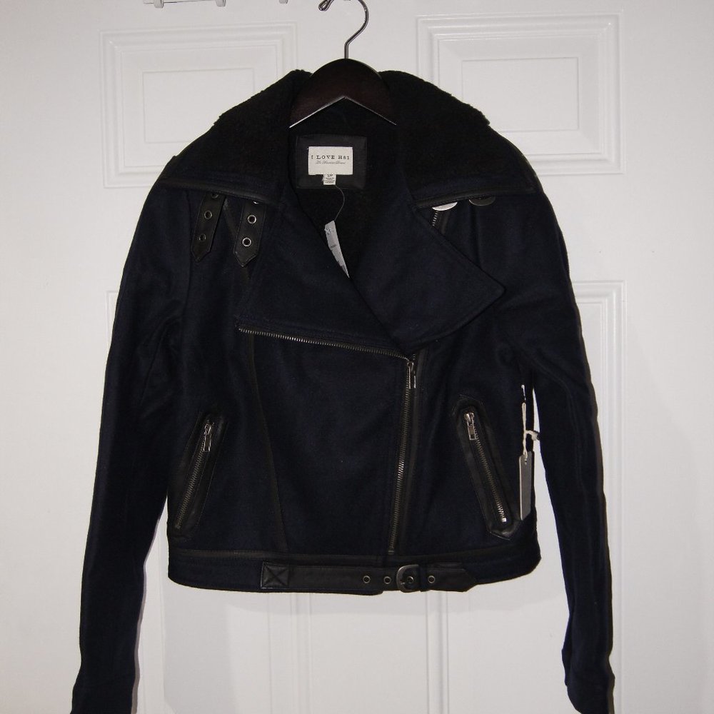 Blue Moto Jacket